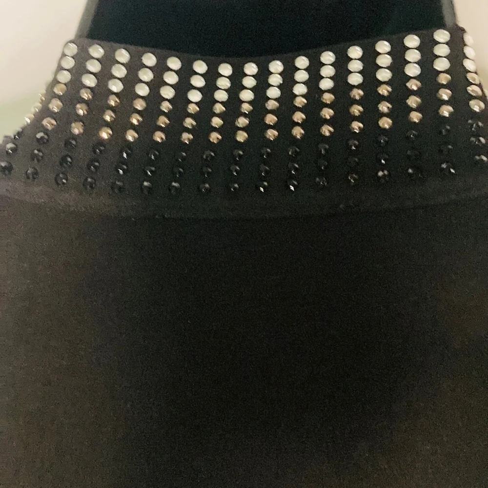Calvin Klein Short Black rhinestone shrug size S NWT